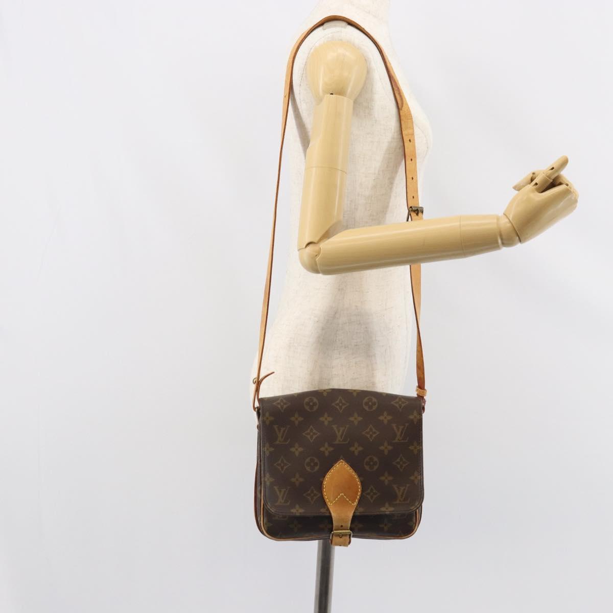 LOUIS VUITTON Monogram Cartouchiere MM Shoulder Bag M51253 LV Auth 163260