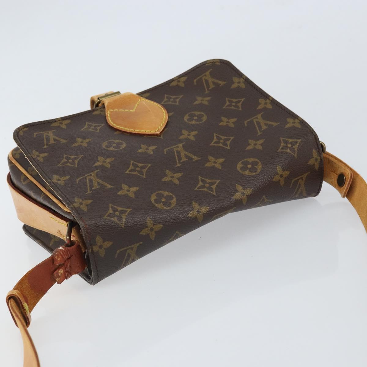 LOUIS VUITTON Monogram Cartouchiere MM Shoulder Bag M51253 LV Auth 163260