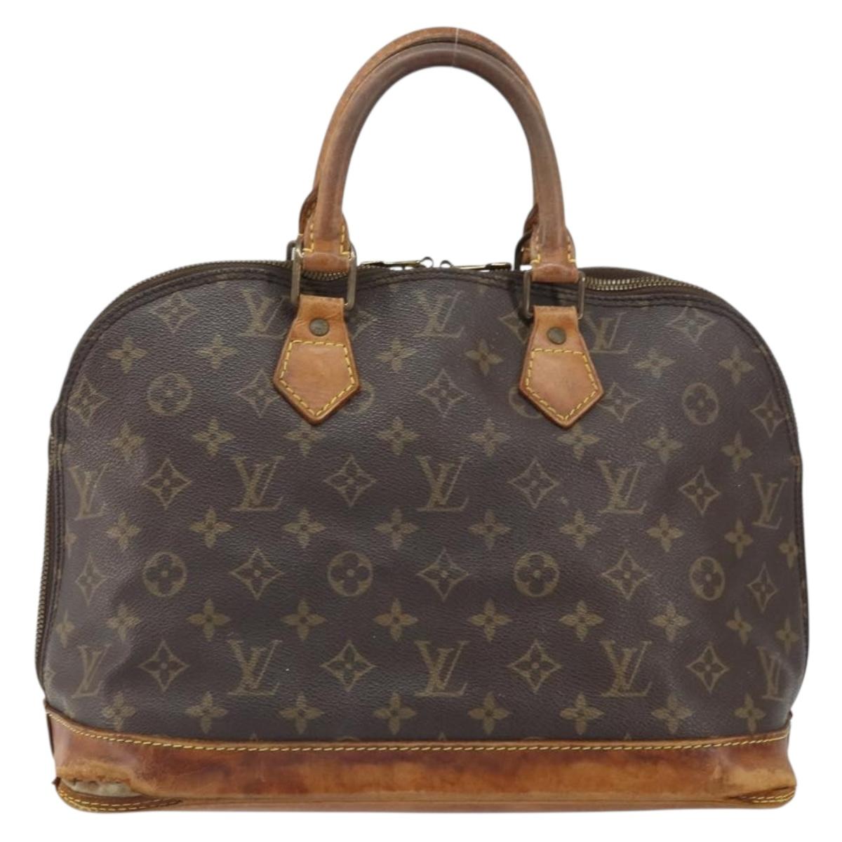 LOUIS VUITTON Monogram Alma Hand Bag M51130 LV Auth 163262