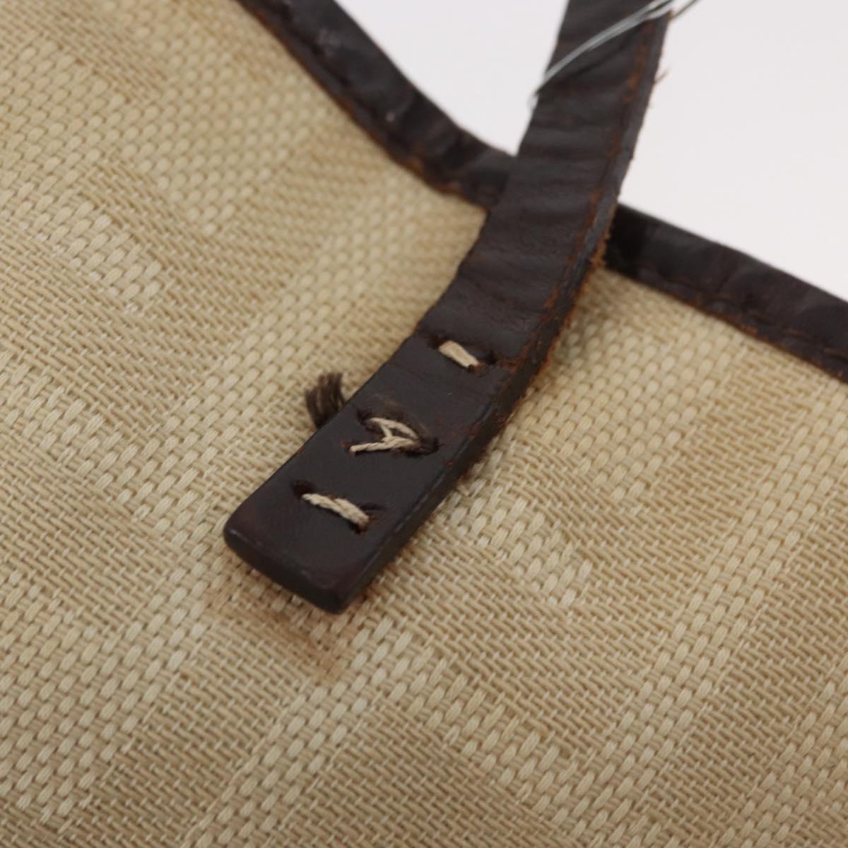 FENDI Zucca Canvas Tote Bag Ivory Auth 163267