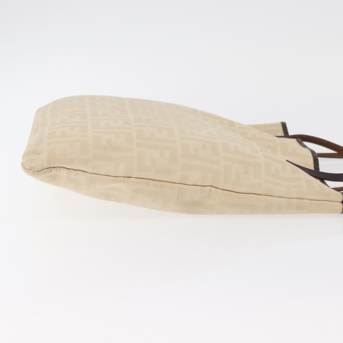 FENDI Zucca Canvas Tote Bag Ivory Auth 163267