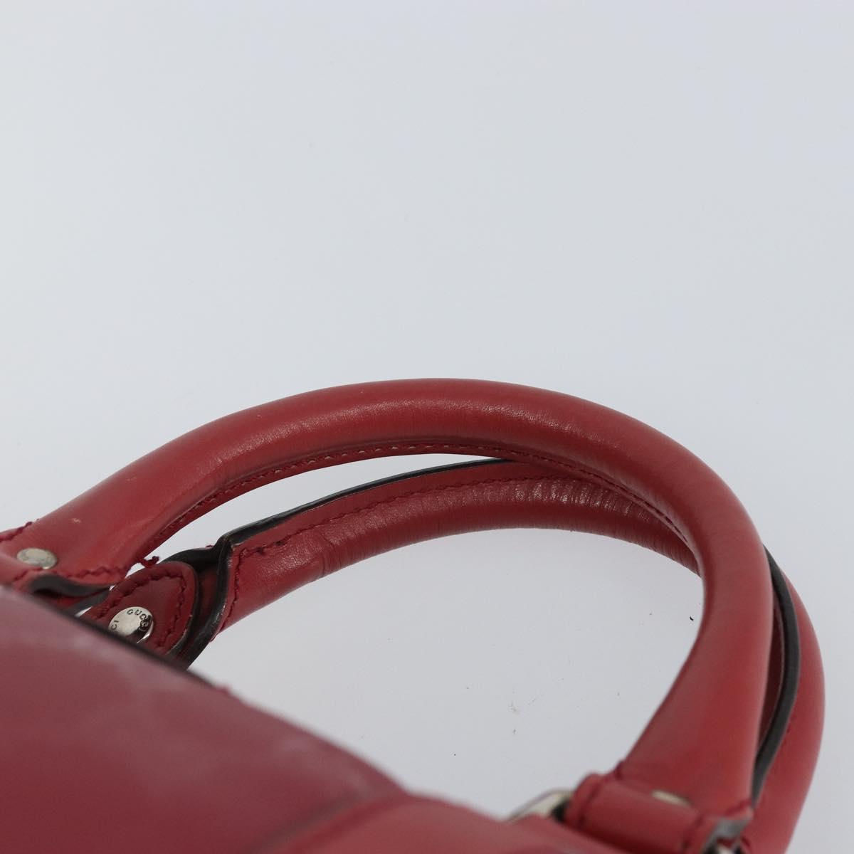 GUCCI GG implementation Boston Bag PVC Pink Silver 193603 Auth 163268
