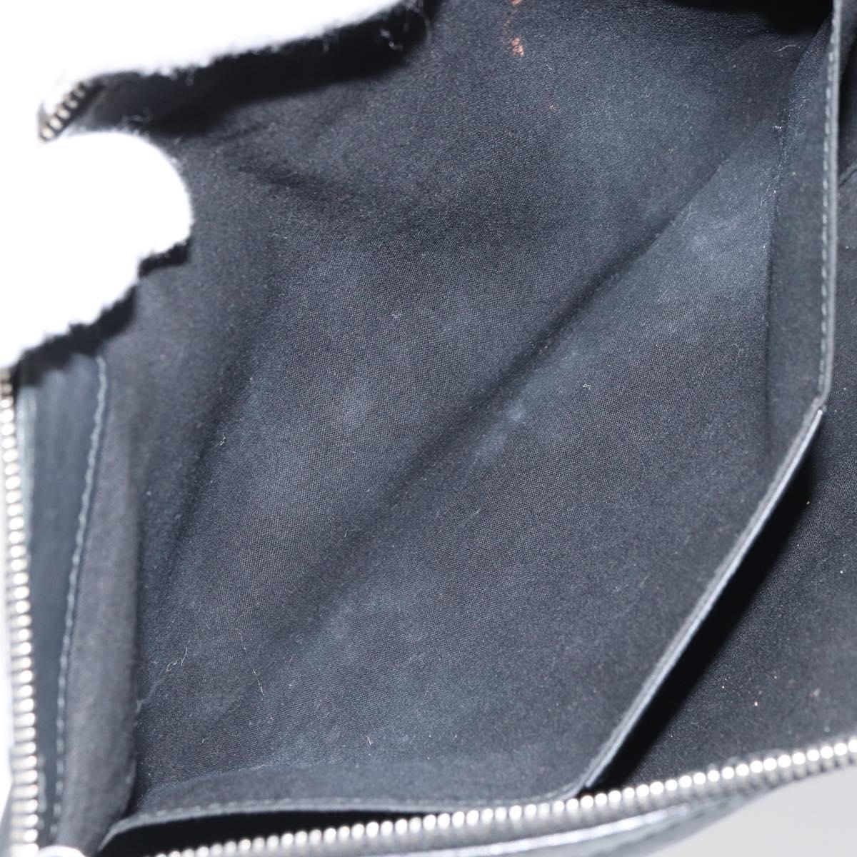 BALENCIAGA Clutch Bag Leather Black Silver 373834 Auth 163272