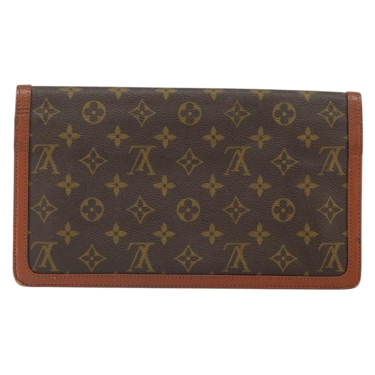 LOUIS VUITTON Monogram Pochette Dam GM Clutch Bag M51810 LV Auth 163287