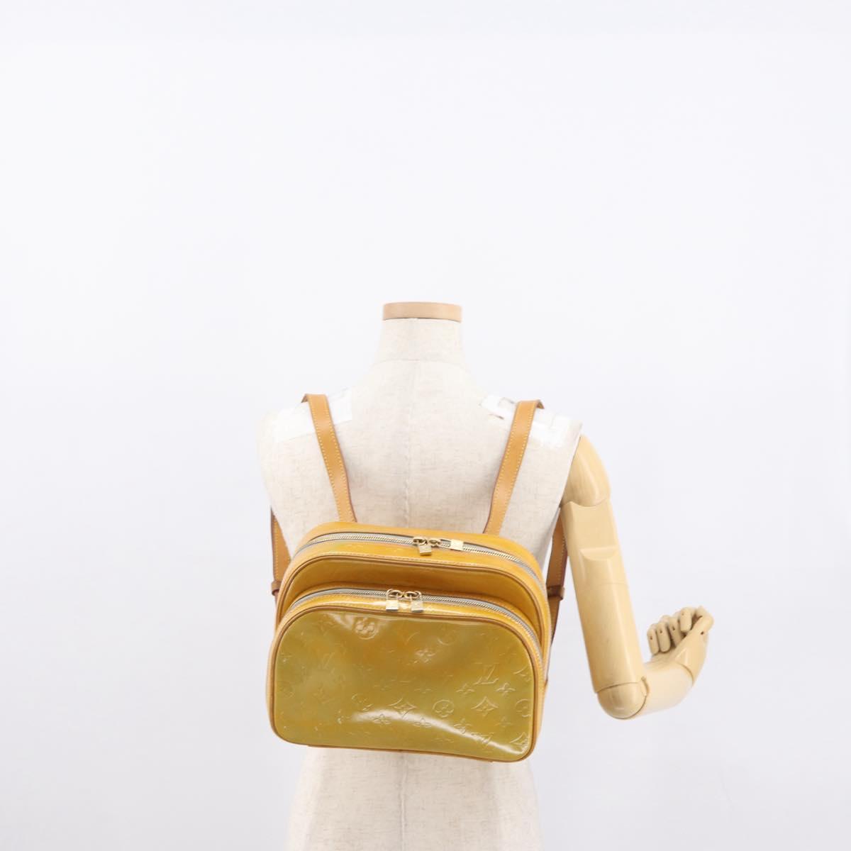 LOUIS VUITTON Monogram Vernis Marley Backpack Gris M91038 LV Auth 163313