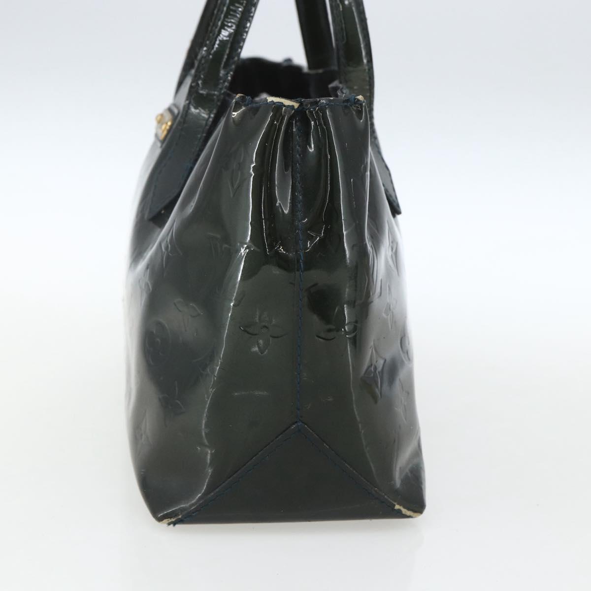LOUIS VUITTON Monogram Vernis Wilshire PM Bag Blue Galatic M93646 LV Auth 163318