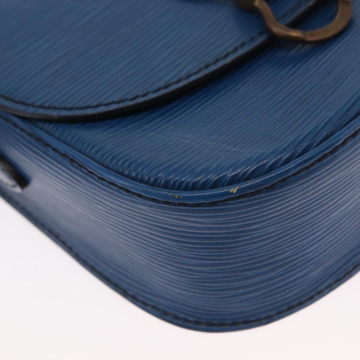 LOUIS VUITTON Epi Saint Cloud PM Shoulder Bag Blue M52195 LV Auth 163319