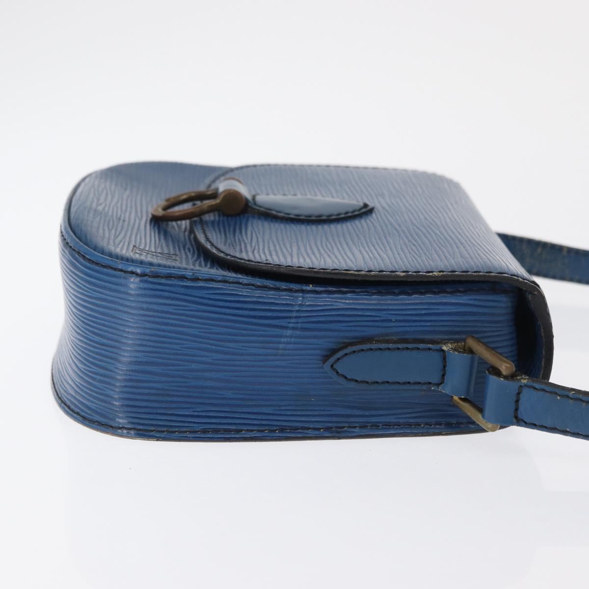 LOUIS VUITTON Epi Saint Cloud PM Shoulder Bag Blue M52195 LV Auth 163319