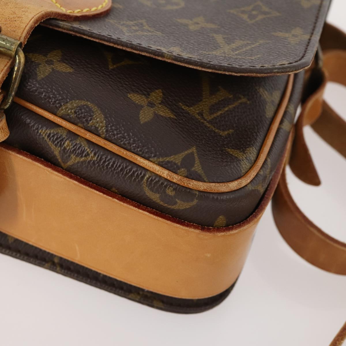LOUIS VUITTON Monogram Cartouchiere MM Shoulder Bag M51253 LV Auth 163323