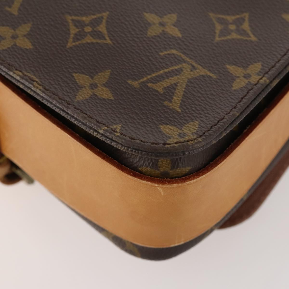 LOUIS VUITTON Monogram Cartouchiere MM Shoulder Bag M51253 LV Auth 163323