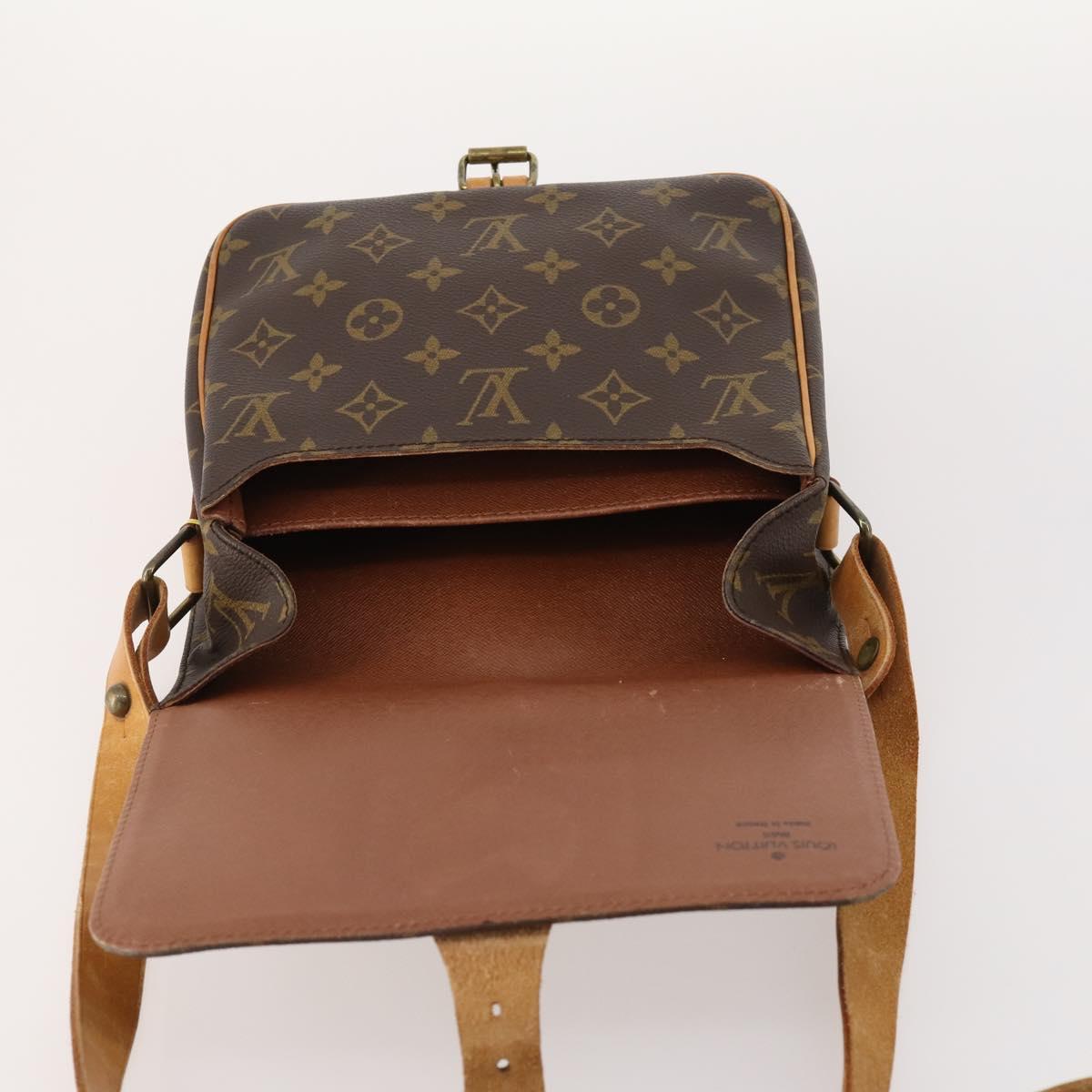 LOUIS VUITTON Monogram Cartouchiere MM Shoulder Bag M51253 LV Auth 163323