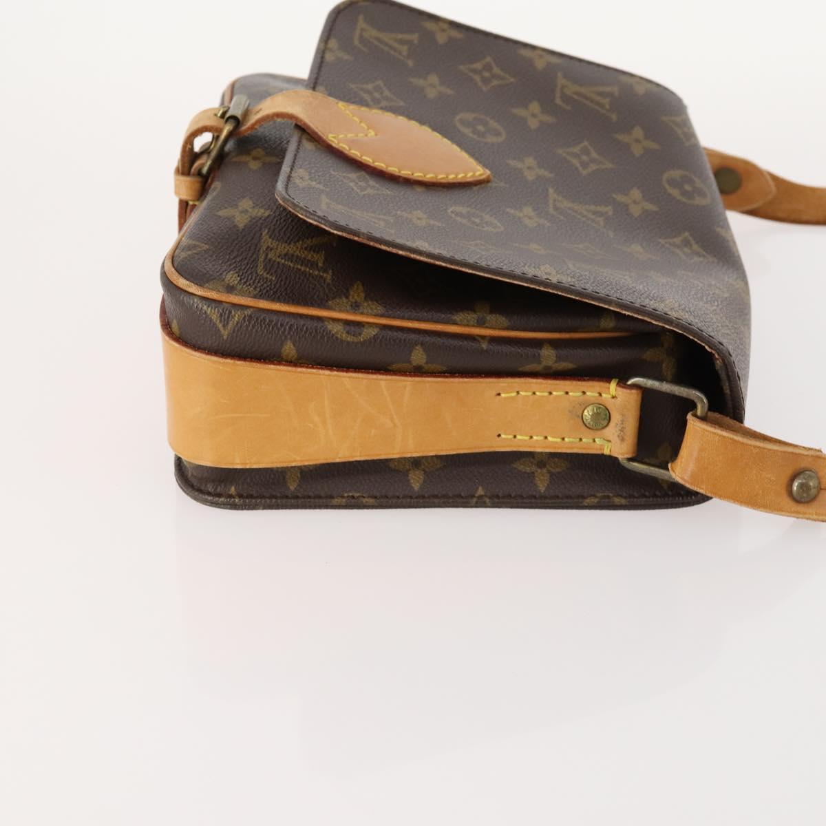 LOUIS VUITTON Monogram Cartouchiere MM Shoulder Bag M51253 LV Auth 163323
