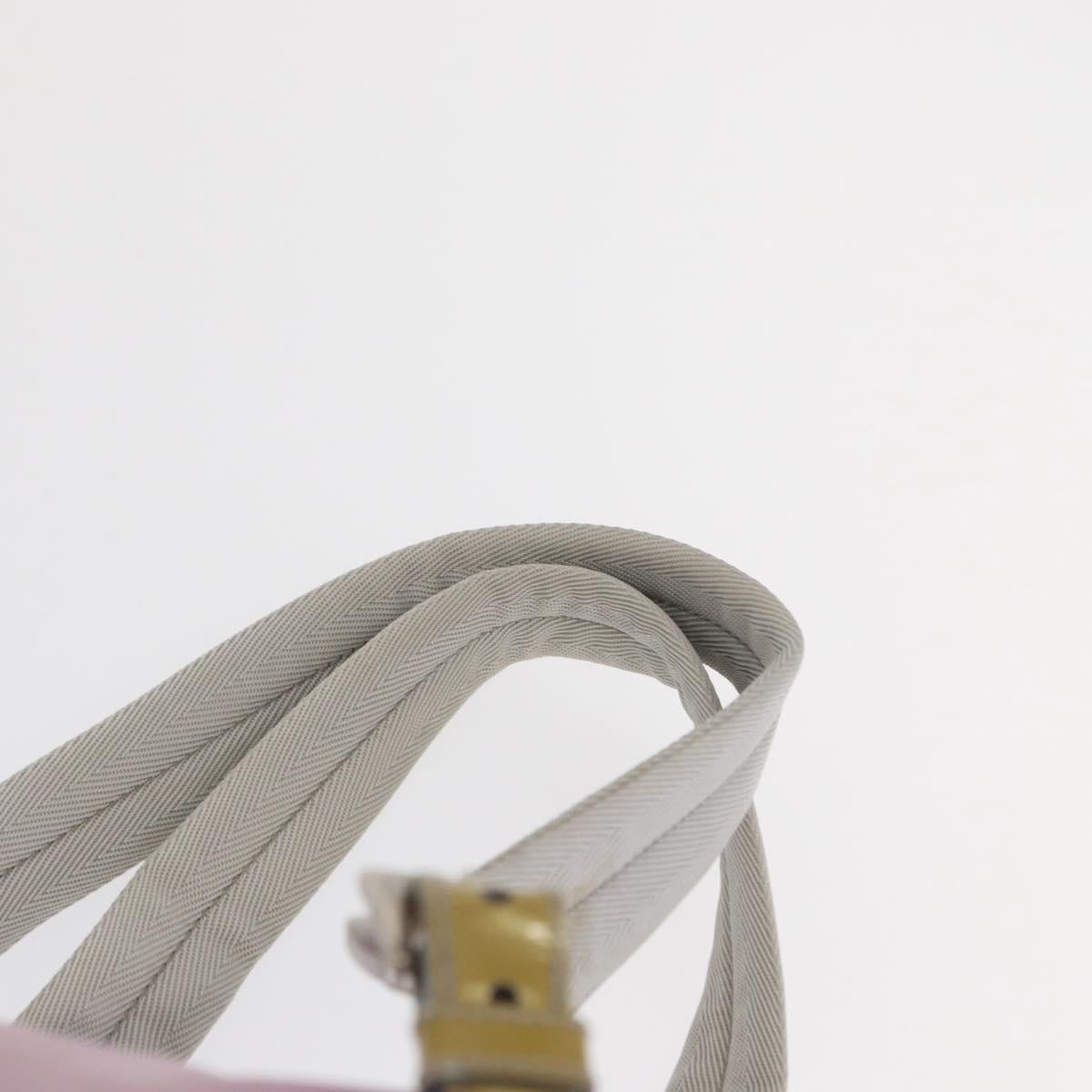 PRADA Backpack Nylon Pink Silver Auth 163327A
