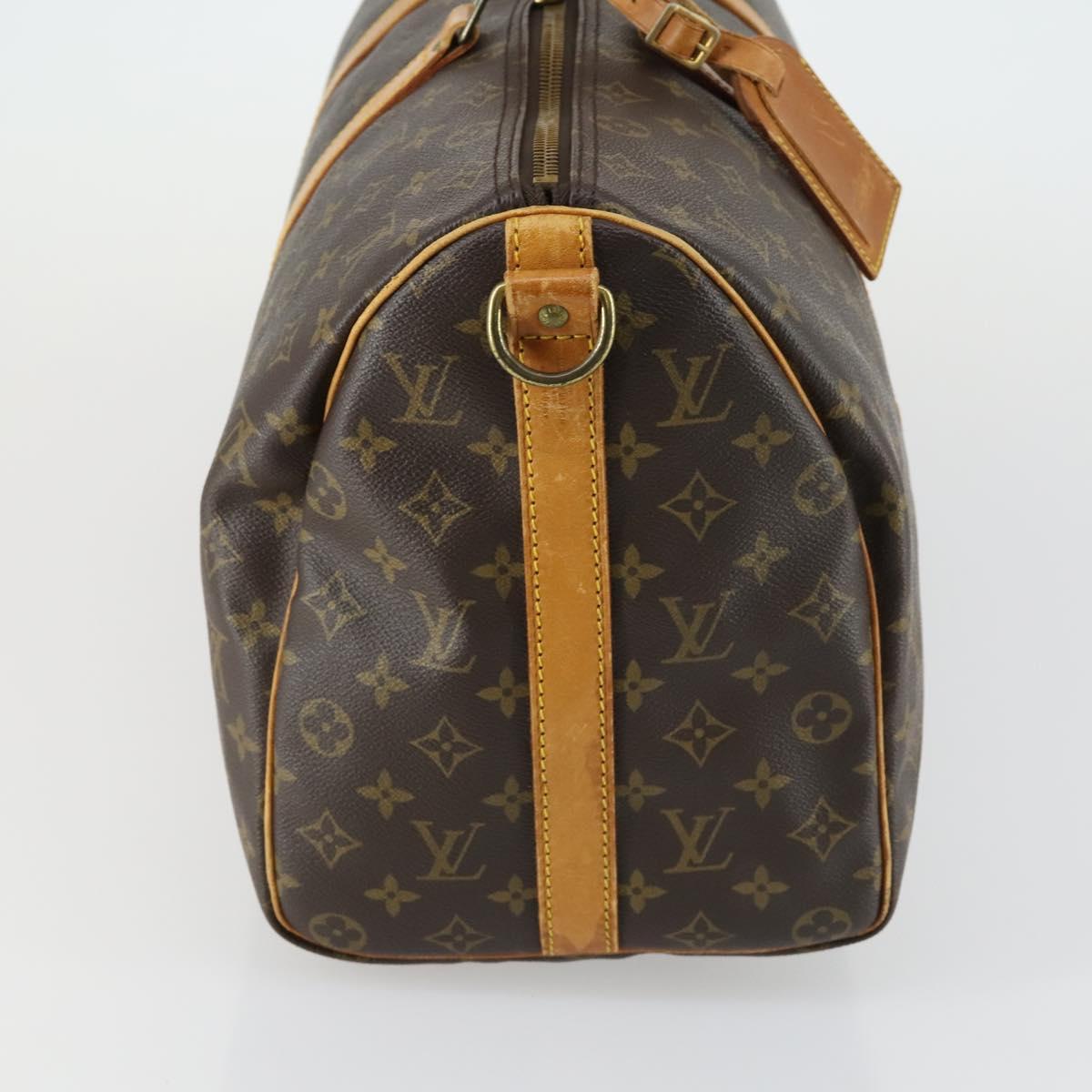 LOUIS VUITTON Monogram Keepall Bandouliere 45 Boston Bag M41418 LV Auth 163337