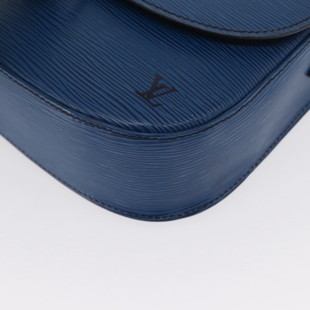 LOUIS VUITTON Epi Saint Cloud GM Shoulder Bag Toledo Blue M52195 LV Auth 163371