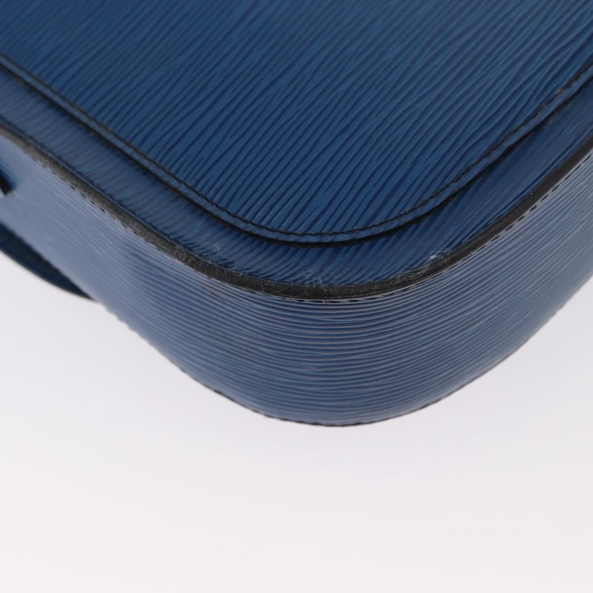 LOUIS VUITTON Epi Saint Cloud GM Shoulder Bag Toledo Blue M52195 LV Auth 163371
