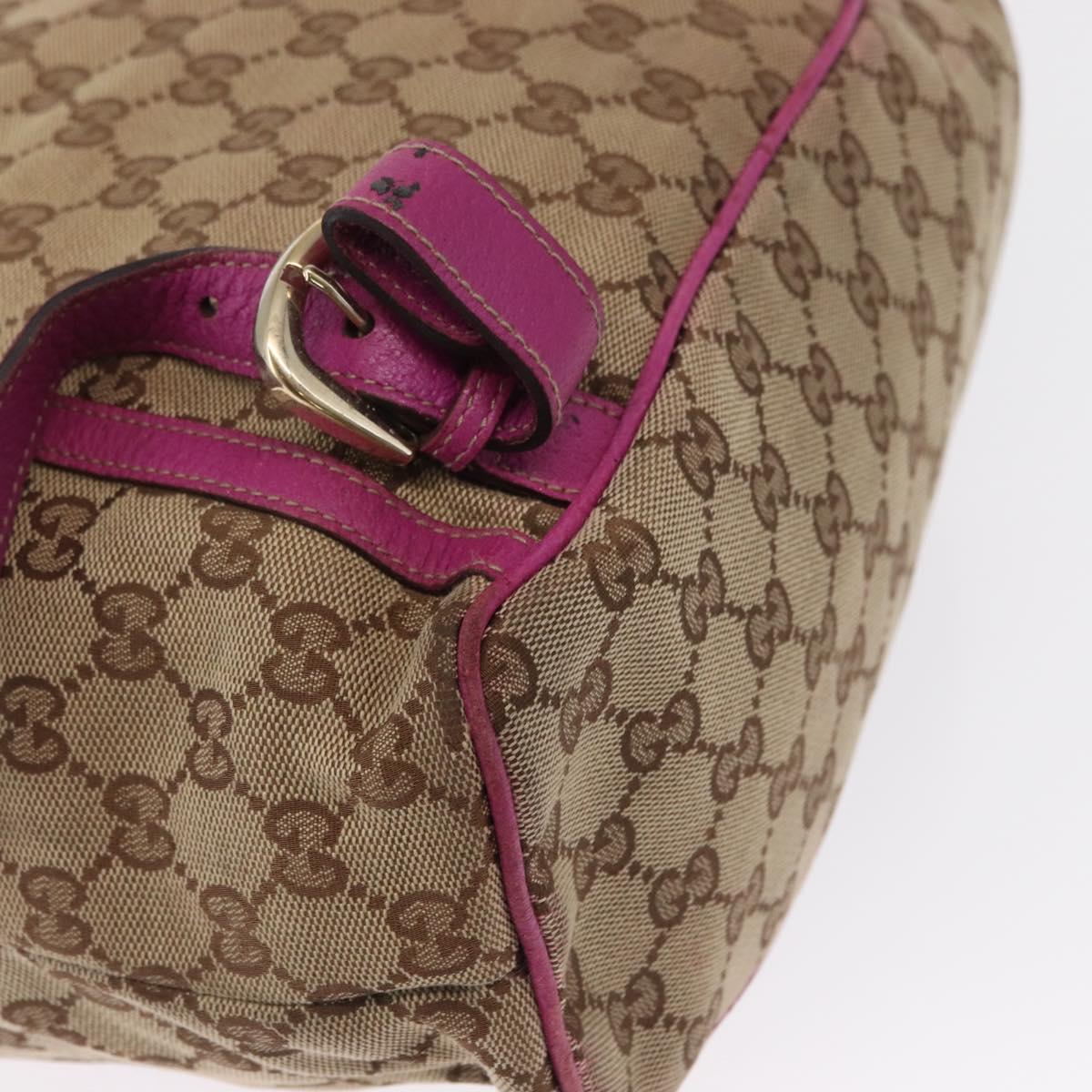 GUCCI GG Canvas Abbey Backpack Beige Gold 141642 Auth 163377