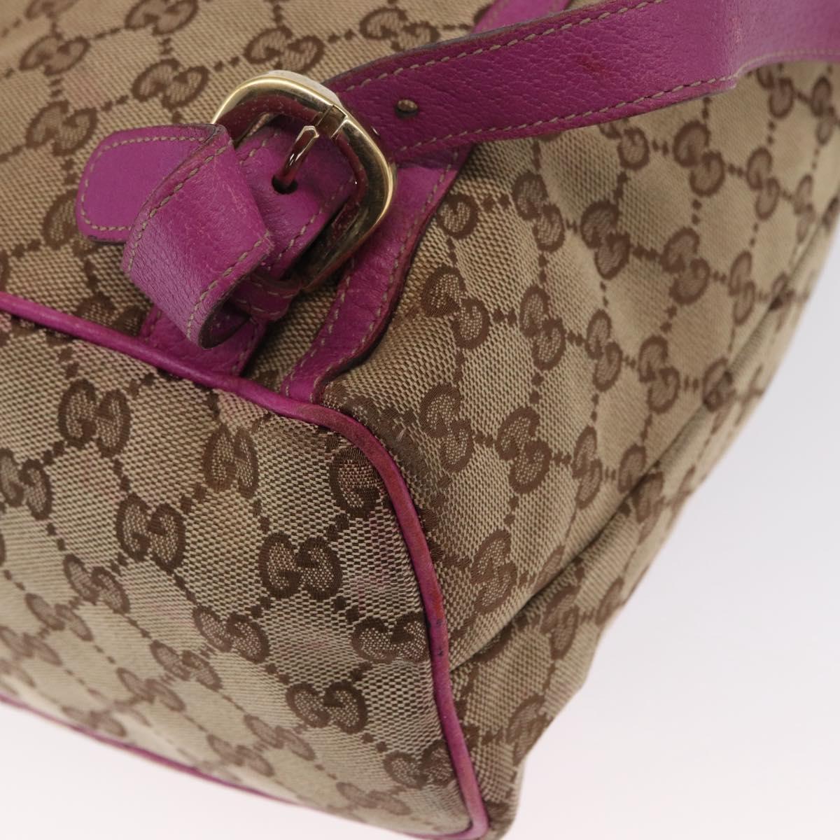 GUCCI GG Canvas Abbey Backpack Beige Gold 141642 Auth 163377