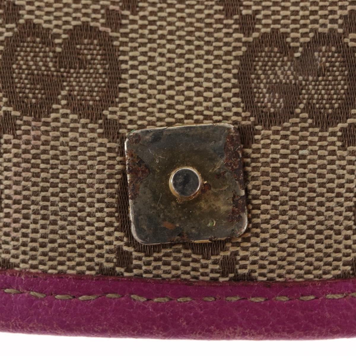 GUCCI GG Canvas Abbey Backpack Beige Gold 141642 Auth 163377