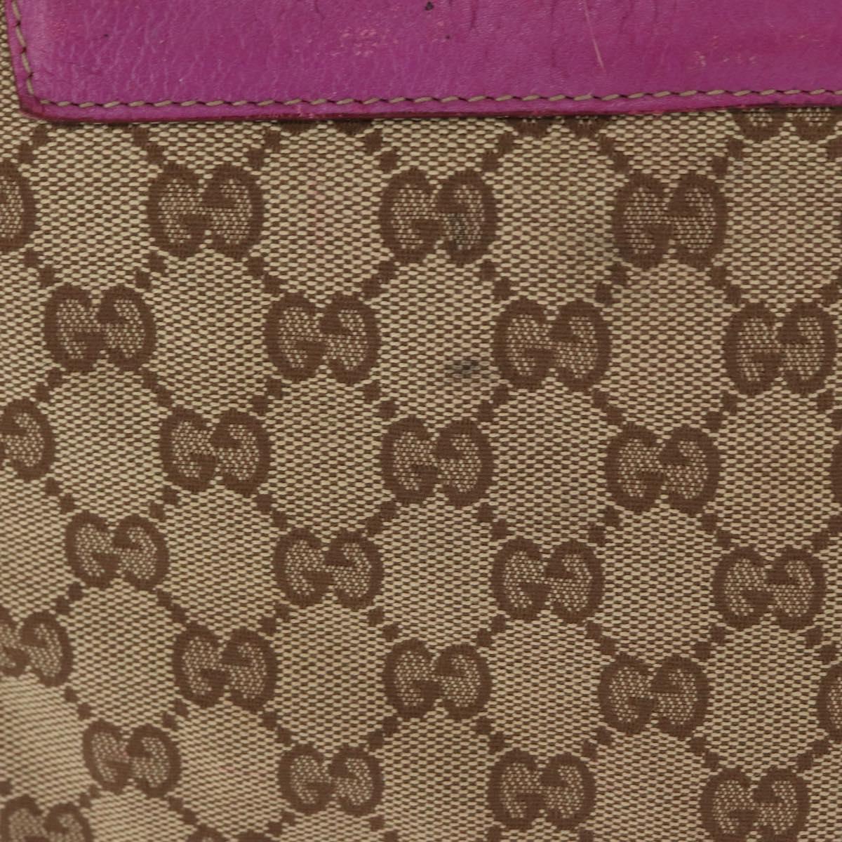 GUCCI GG Canvas Abbey Backpack Beige Gold 141642 Auth 163377