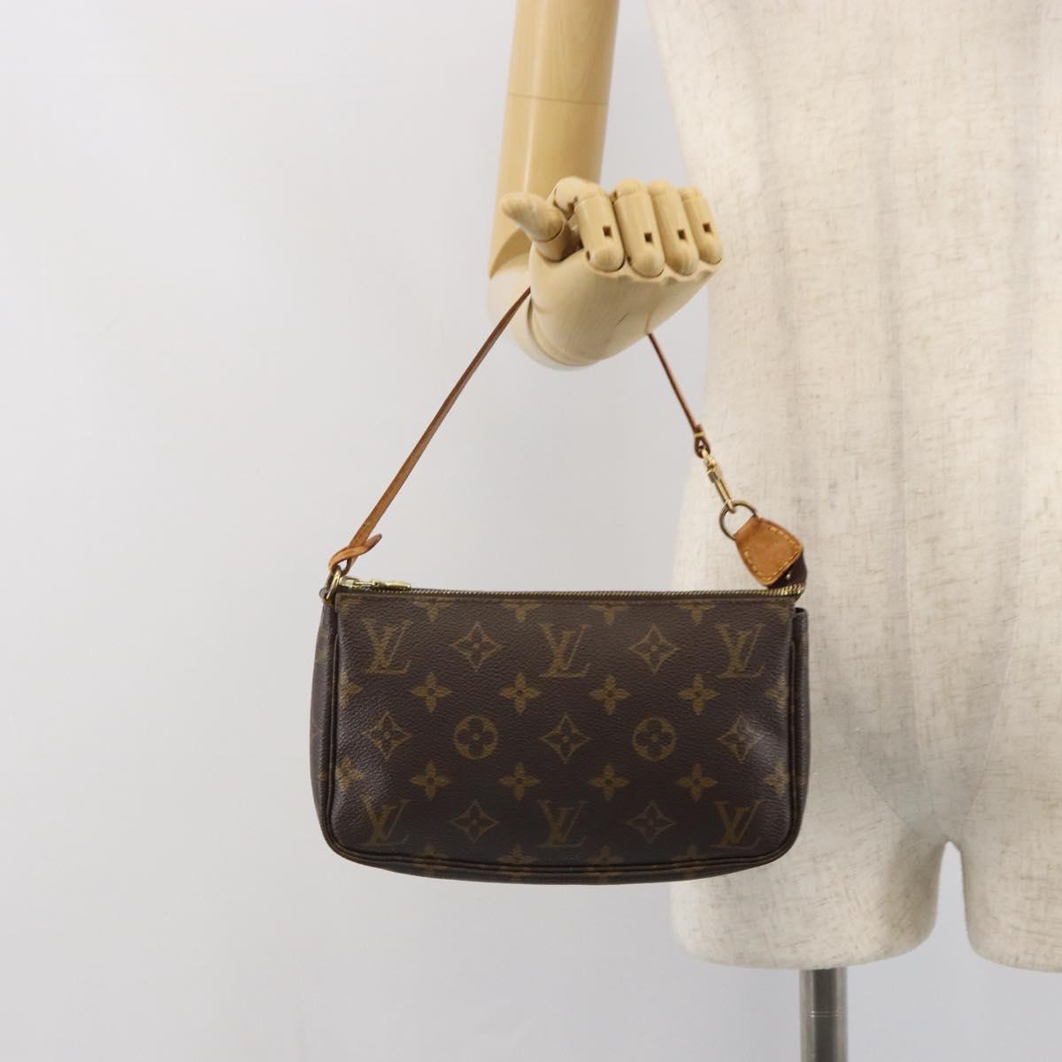 LOUIS VUITTON Monogram Pochette Accessoires Pouch M51980 LV Auth 163379