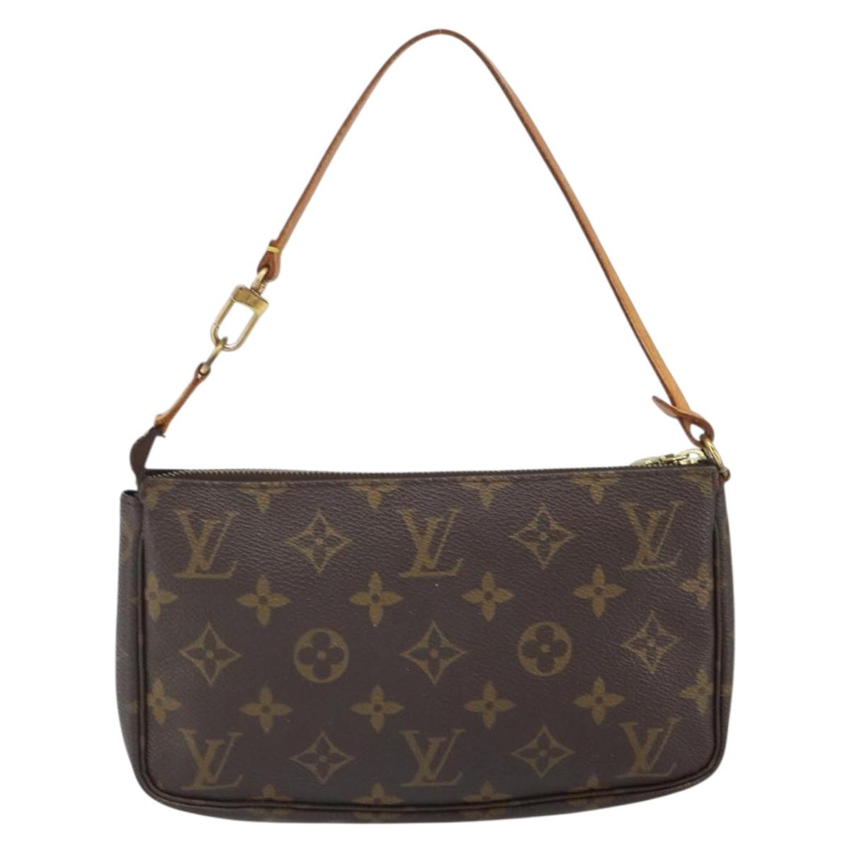 LOUIS VUITTON Monogram Pochette Accessoires Pouch M51980 LV Auth 163379