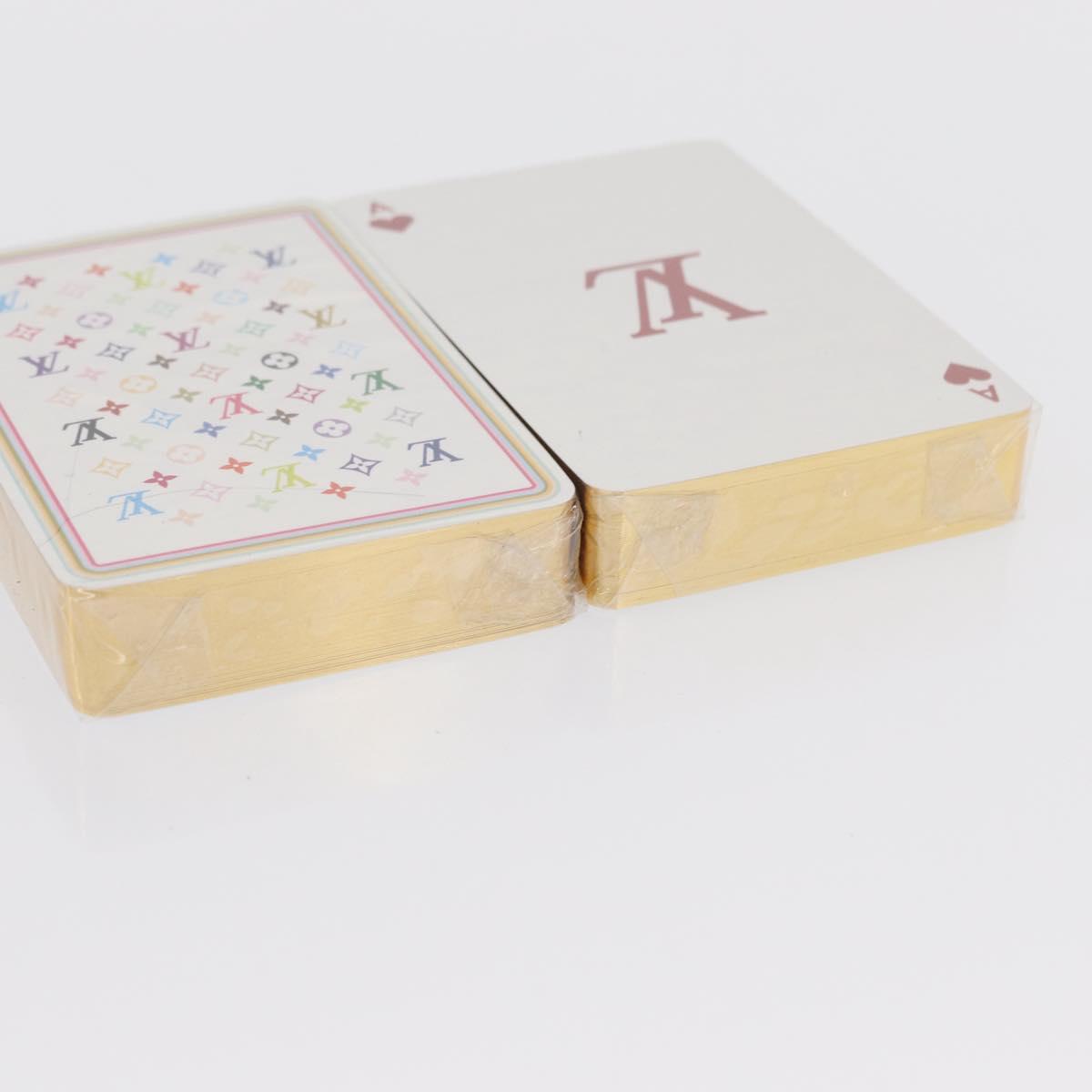 LOUIS VUITTON Monogram Multicolor Playing Cards Black White LV Auth 163406SAM