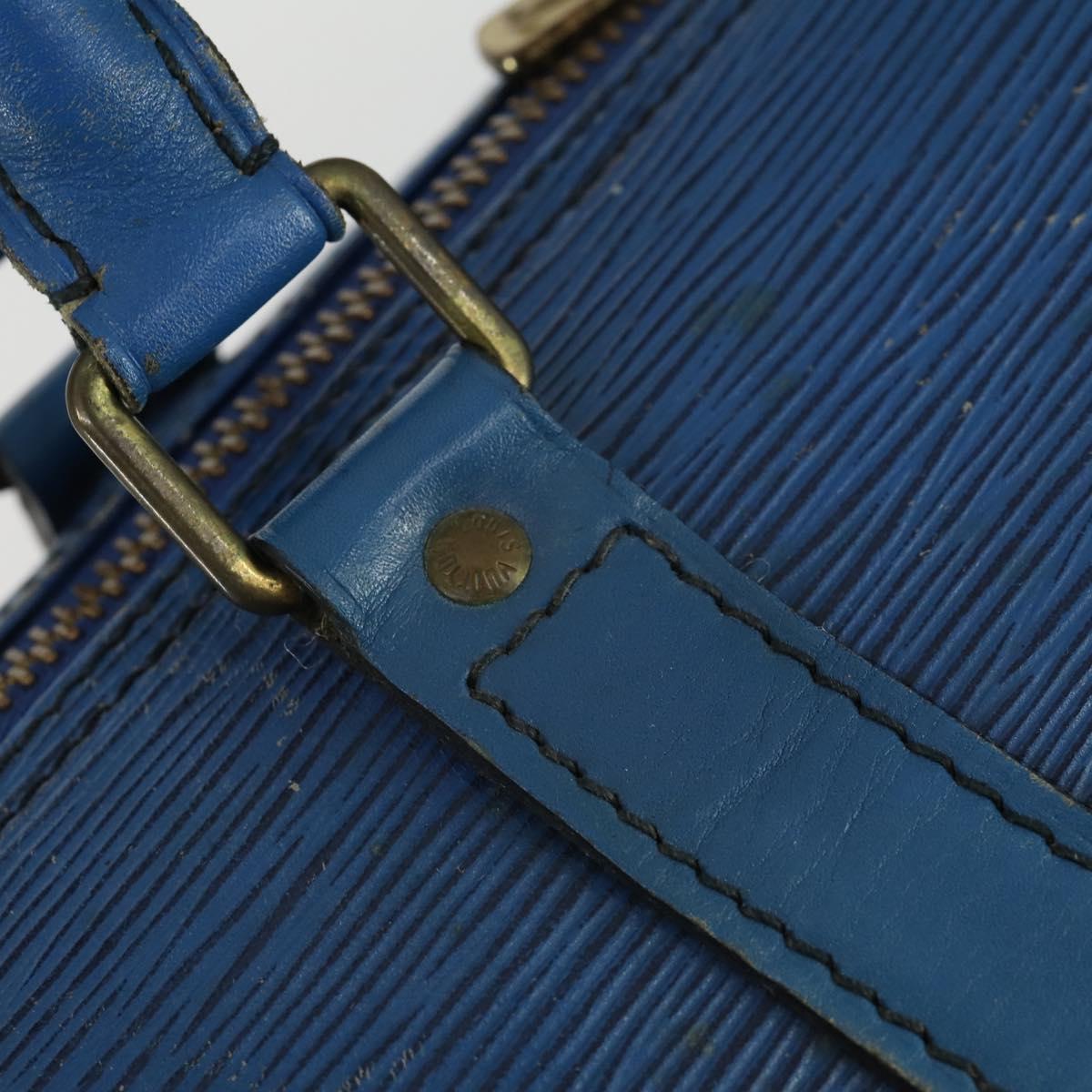 LOUIS VUITTON Epi Keepall 50 Boston Bag Vintage Blue M42965 LV Auth 163435