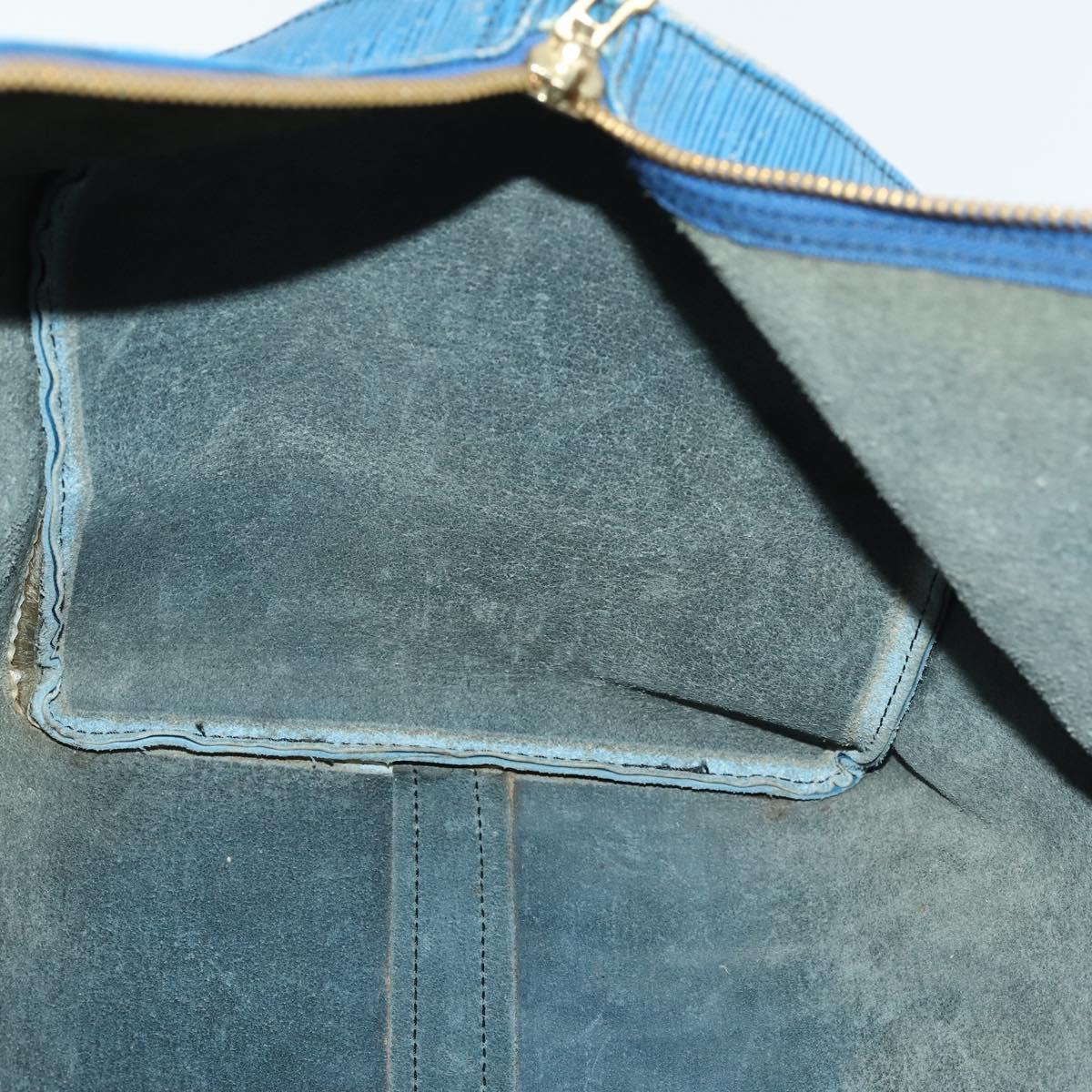 LOUIS VUITTON Epi Keepall 50 Boston Bag Vintage Blue M42965 LV Auth 163435