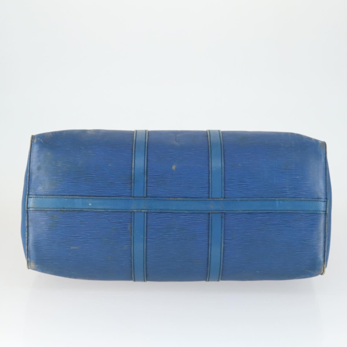 LOUIS VUITTON Epi Keepall 50 Boston Bag Vintage Blue M42965 LV Auth 163435