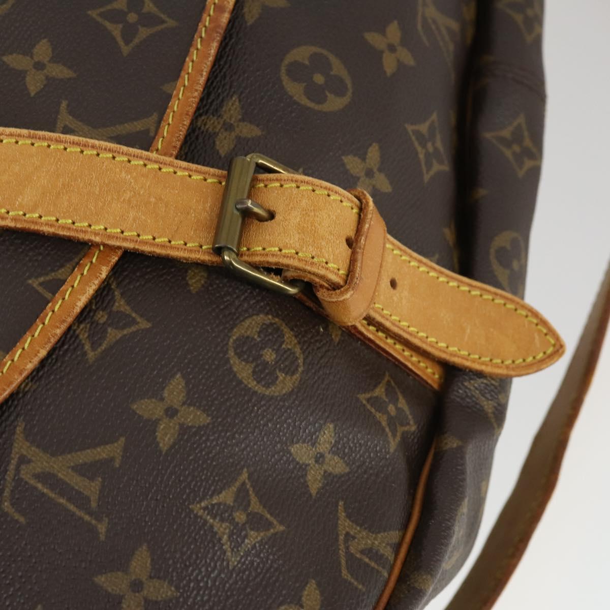 LOUIS VUITTON Monogram Saumur 43 Shoulder Bag M42252 LV Auth 163436
