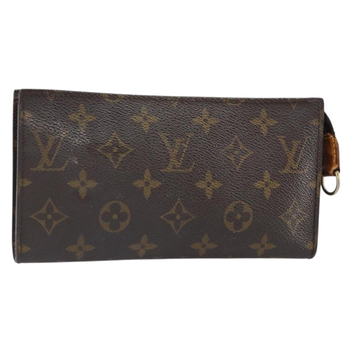 LOUIS VUITTON Monogram Bucket GM Accessory Pouch LV Auth 163449