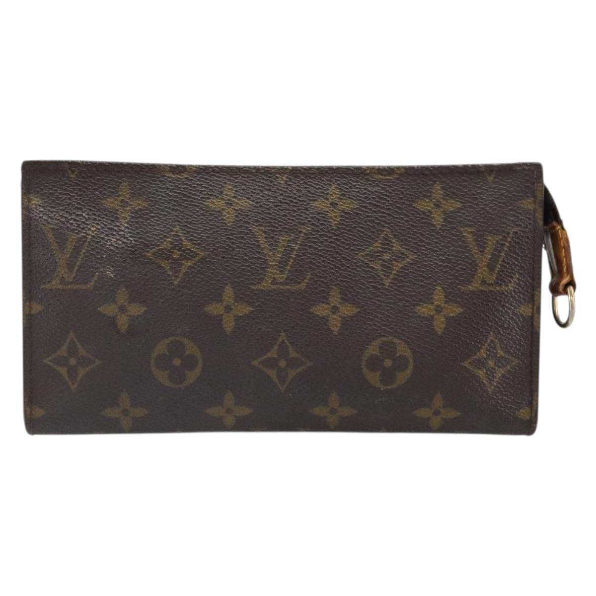 LOUIS VUITTON Monogram Bucket GM Accessory Pouch LV Auth 163449