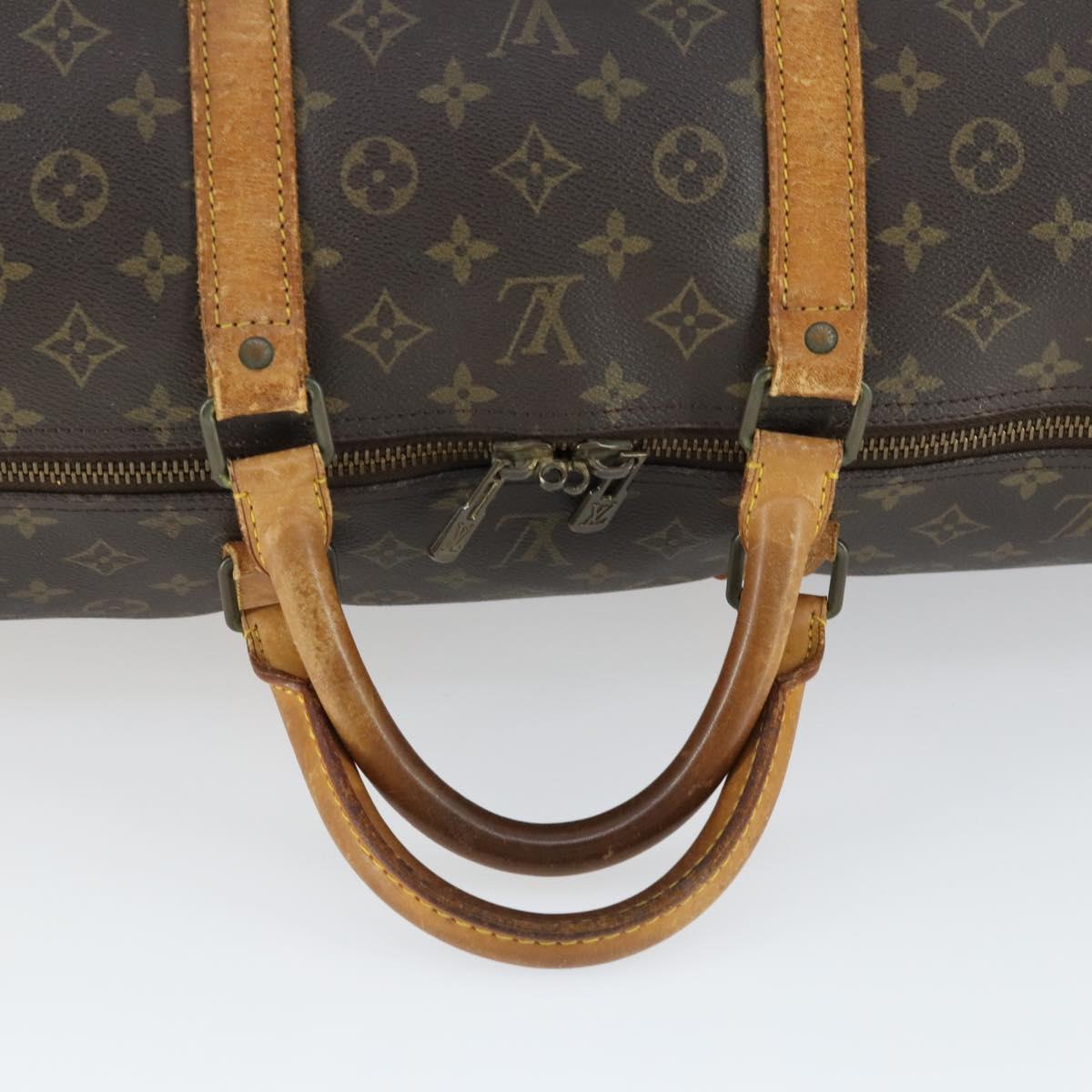 LOUIS VUITTON Monogram Keepall 60 Boston Bag M41422 LV Auth 163458