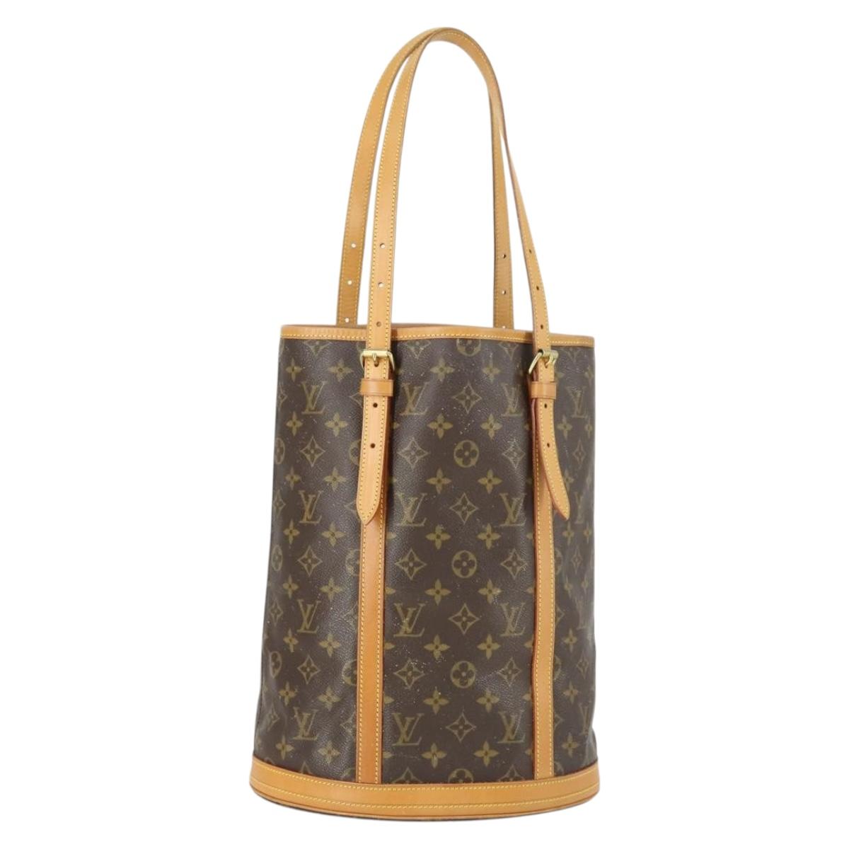 LOUIS VUITTON Monogram Bucket GM Shoulder Bag M42236 LV Auth 163459