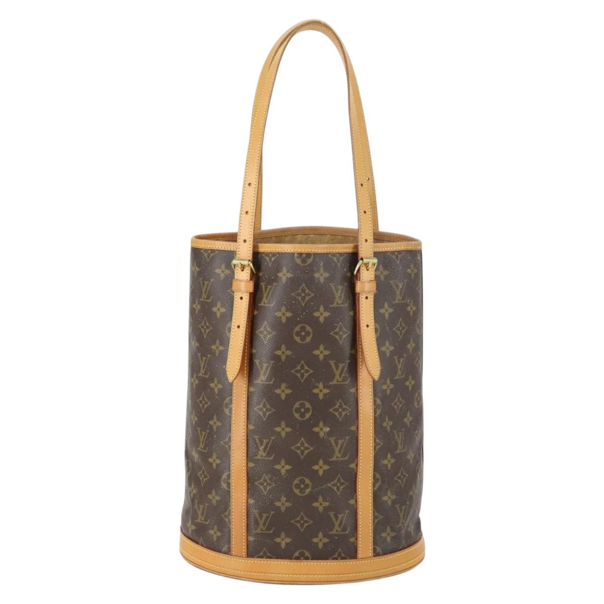 LOUIS VUITTON Monogram Bucket GM Shoulder Bag M42236 LV Auth 163459