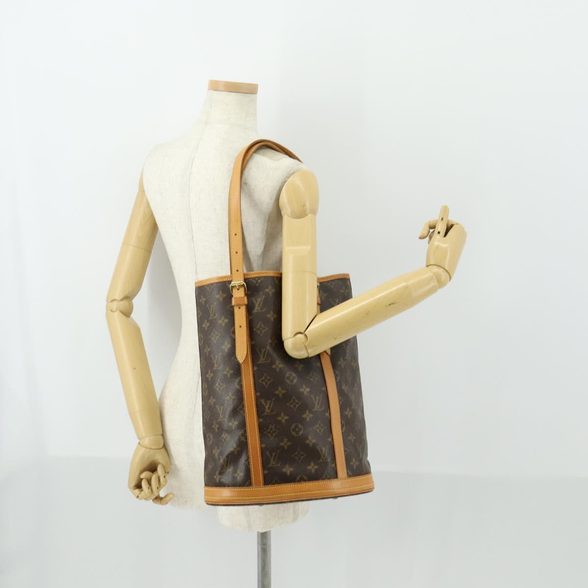 LOUIS VUITTON Monogram Bucket GM Shoulder Bag M42236 LV Auth 163459