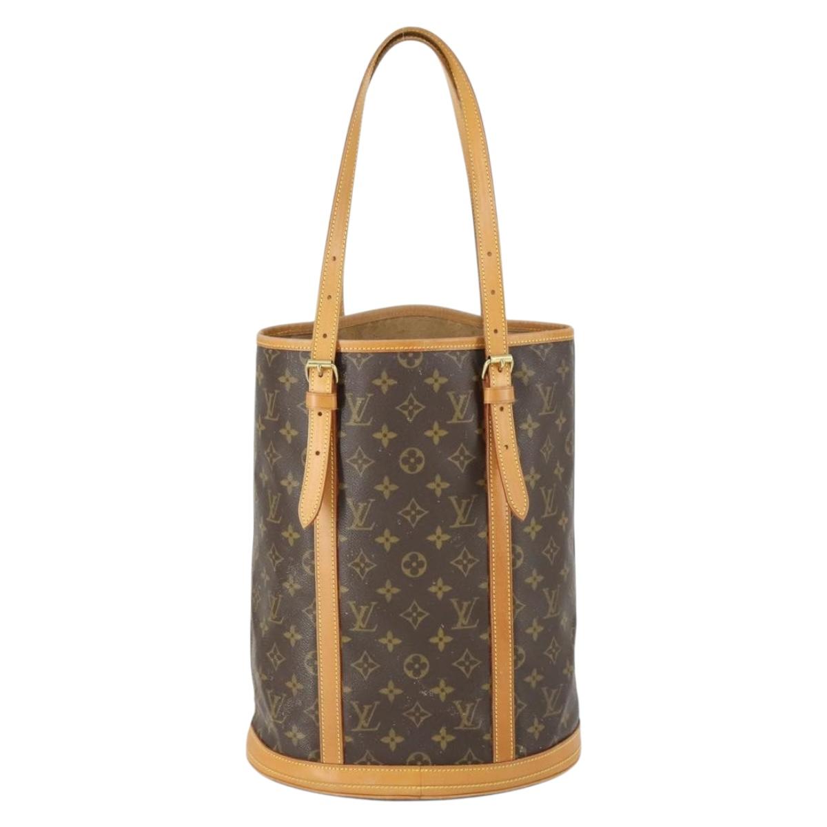 LOUIS VUITTON Monogram Bucket GM Shoulder Bag M42236 LV Auth 163459