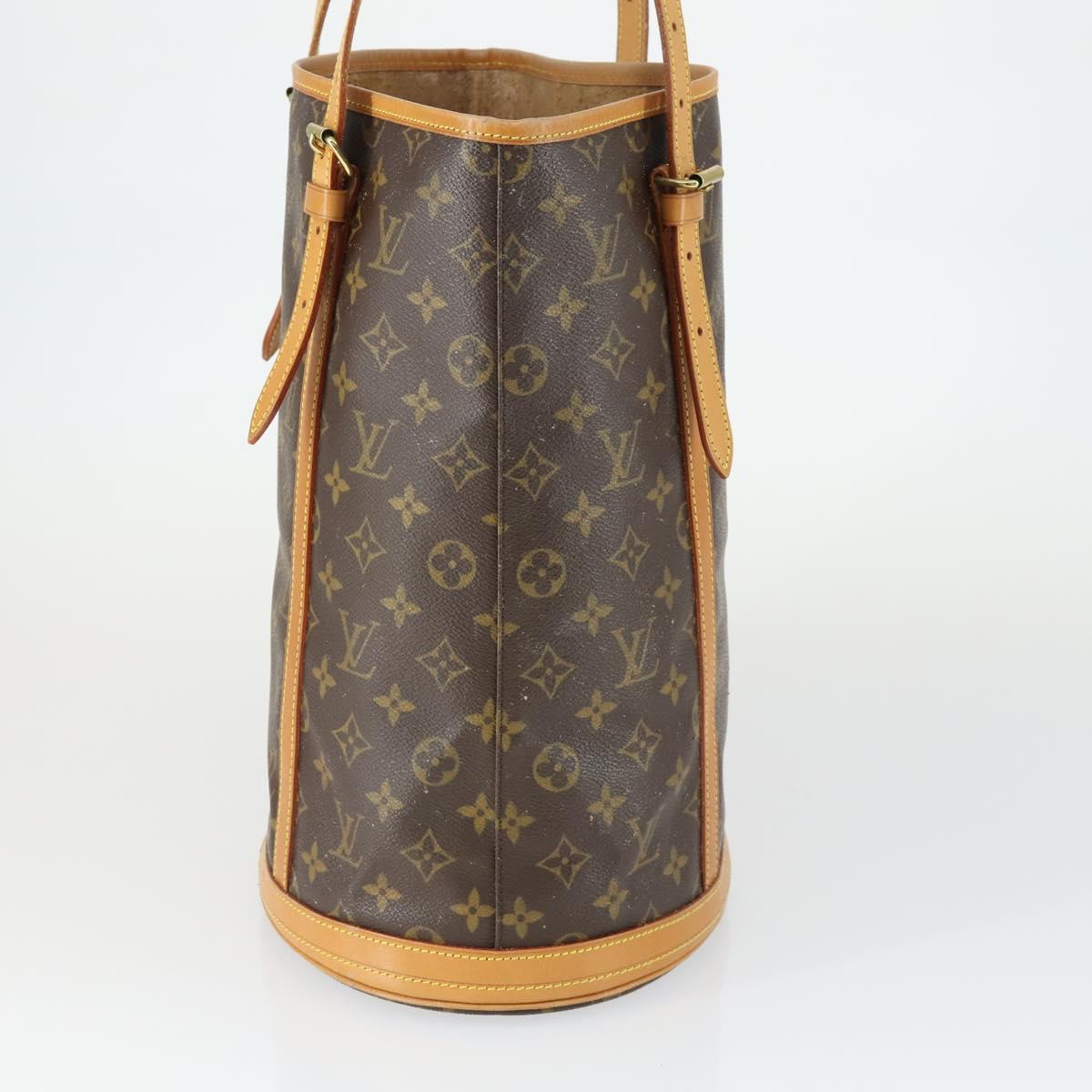 LOUIS VUITTON Monogram Bucket GM Shoulder Bag M42236 LV Auth 163459
