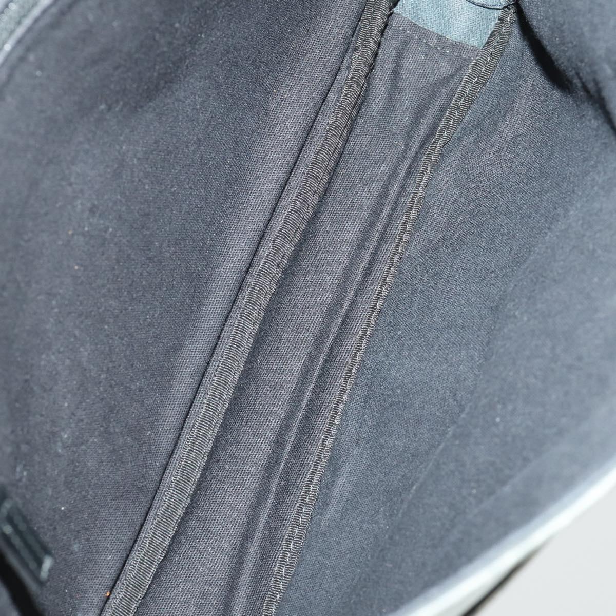 Salvatore Ferragamo Gancini Shoulder Bag PVC Canvas Gray Silver Auth 163461