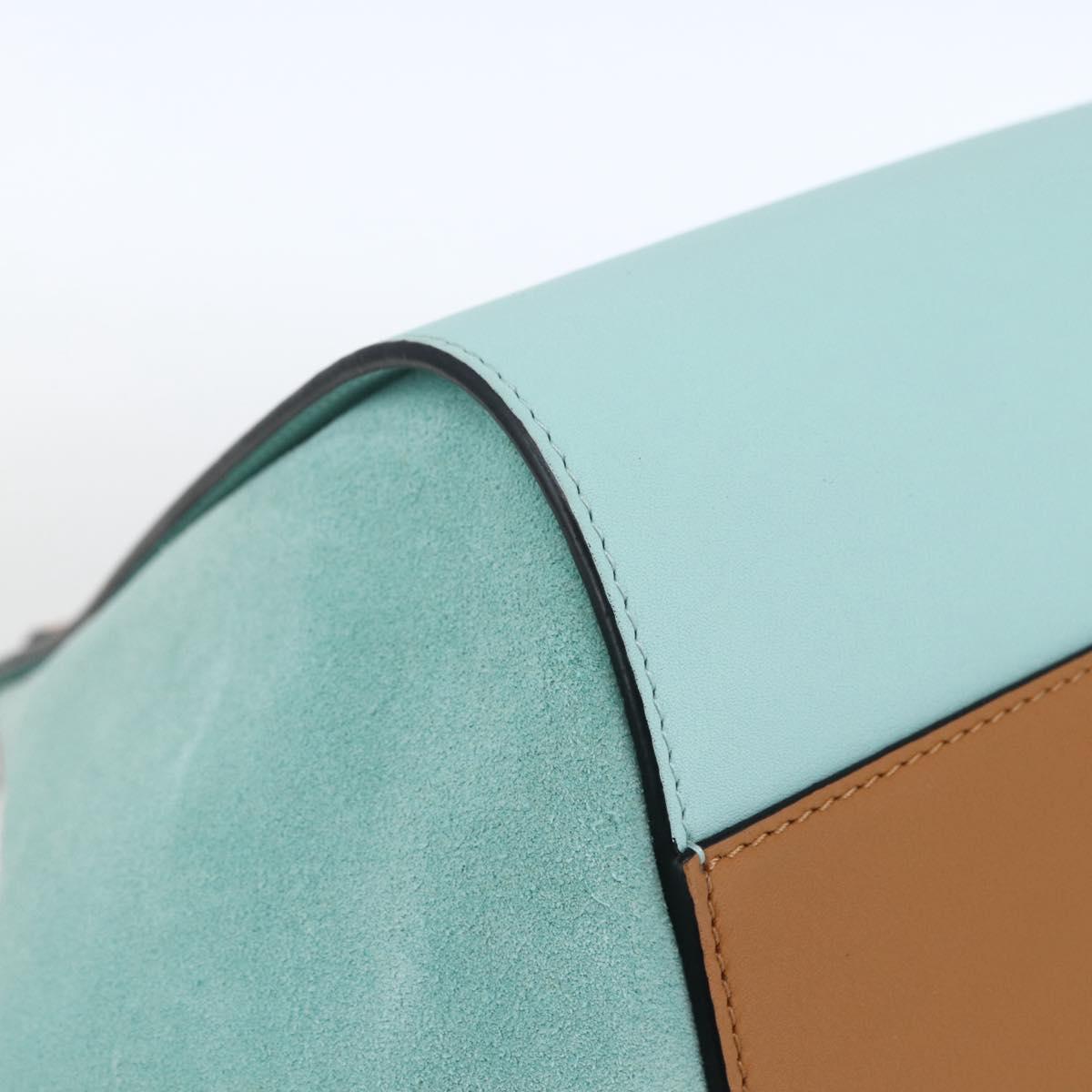 LOEWE Hammock Hand Bag Leather Light Blue Silver Auth 163467SAM