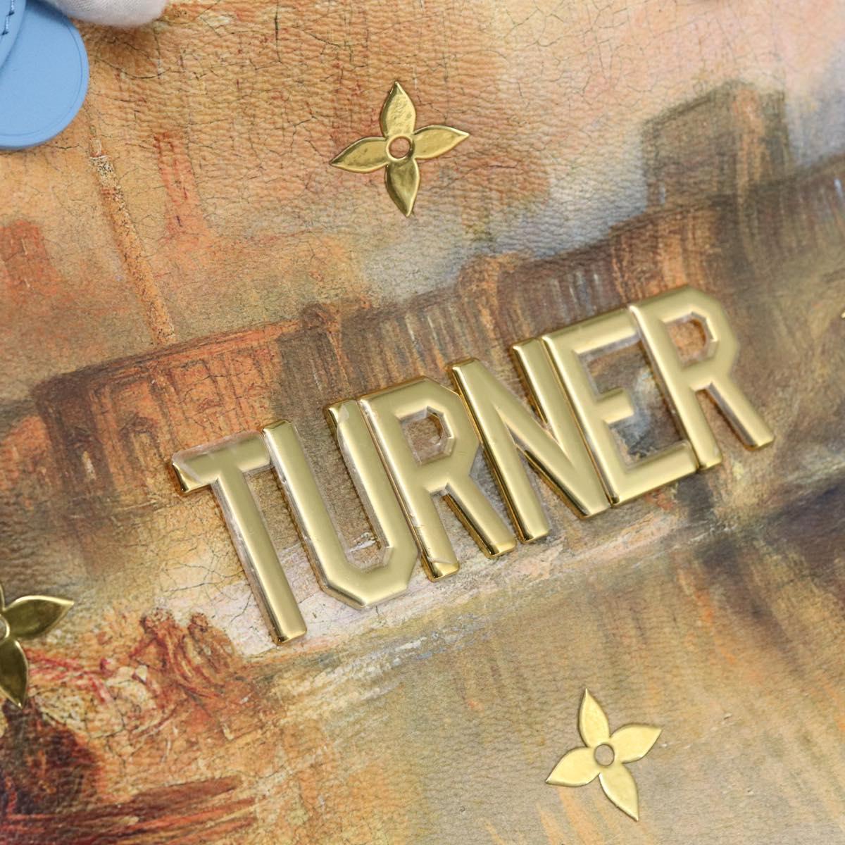 LOUIS VUITTON Masters Collection TURNER Neverfull MM Bag Blue LV Auth 163470SM