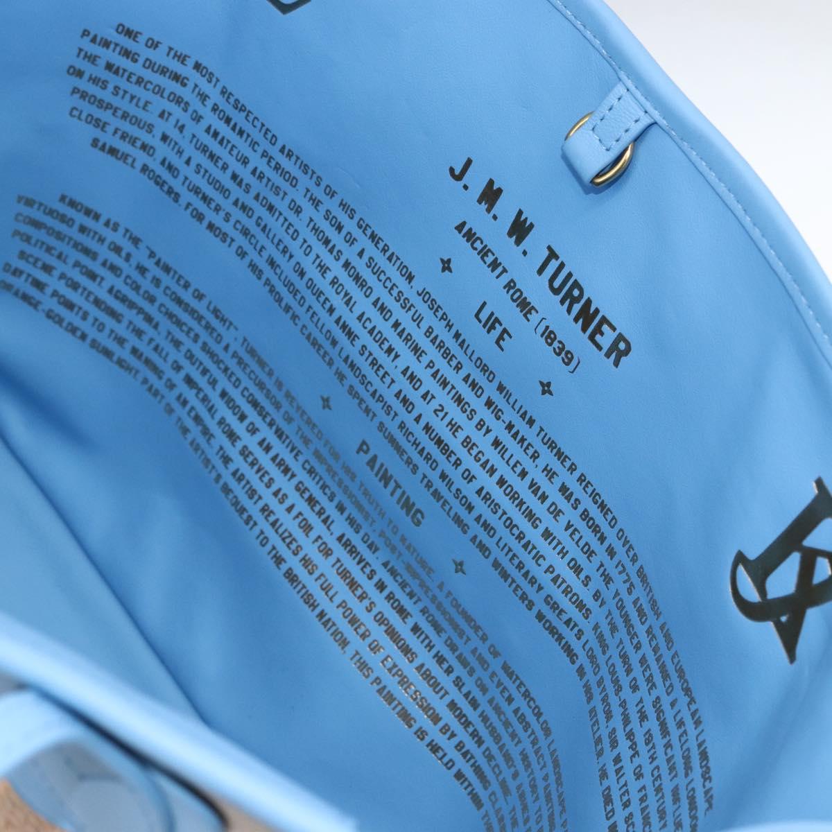 LOUIS VUITTON Masters Collection TURNER Neverfull MM Bag Blue LV Auth 163470SM