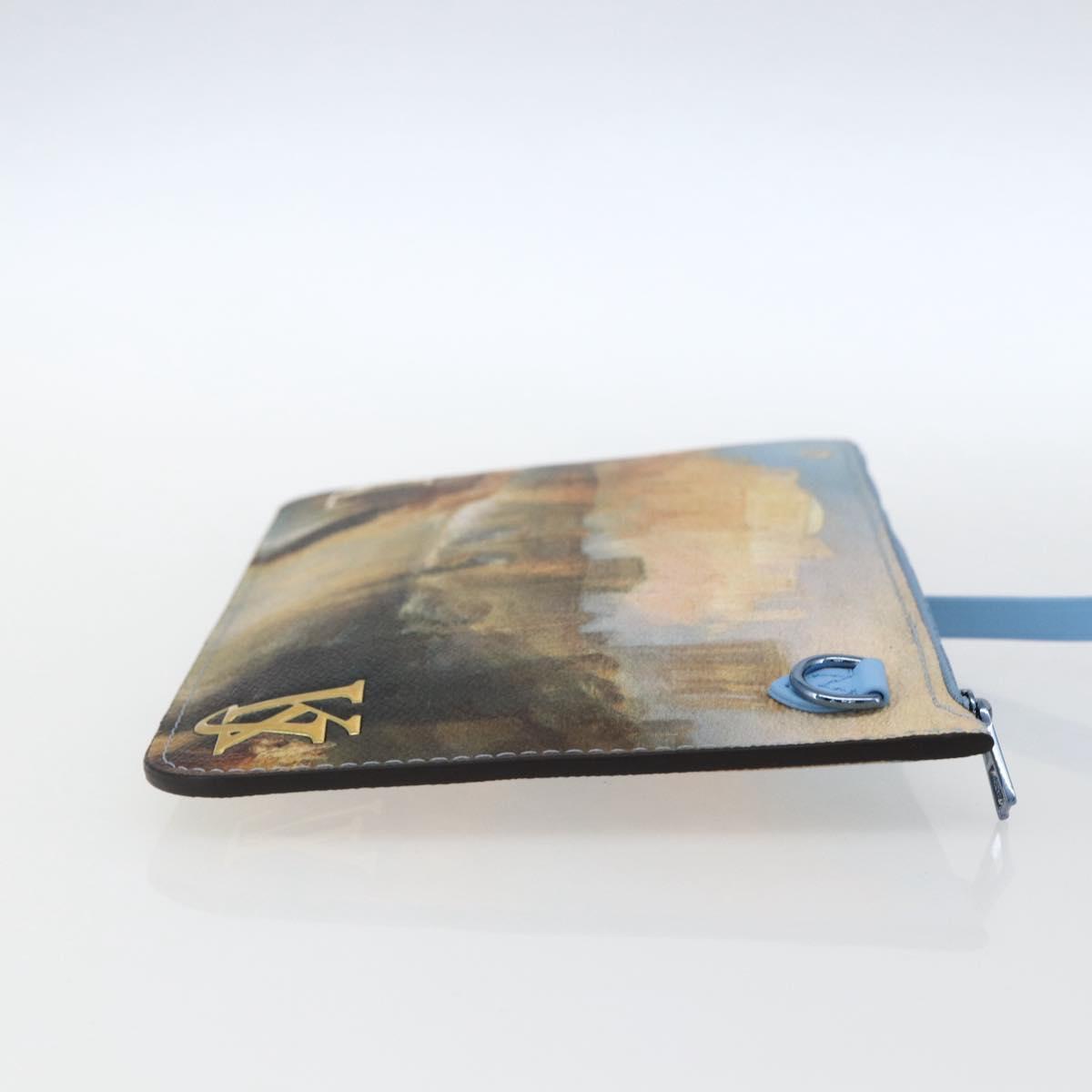 LOUIS VUITTON Masters Collection TURNER Neverfull MM Bag Blue LV Auth 163470SM