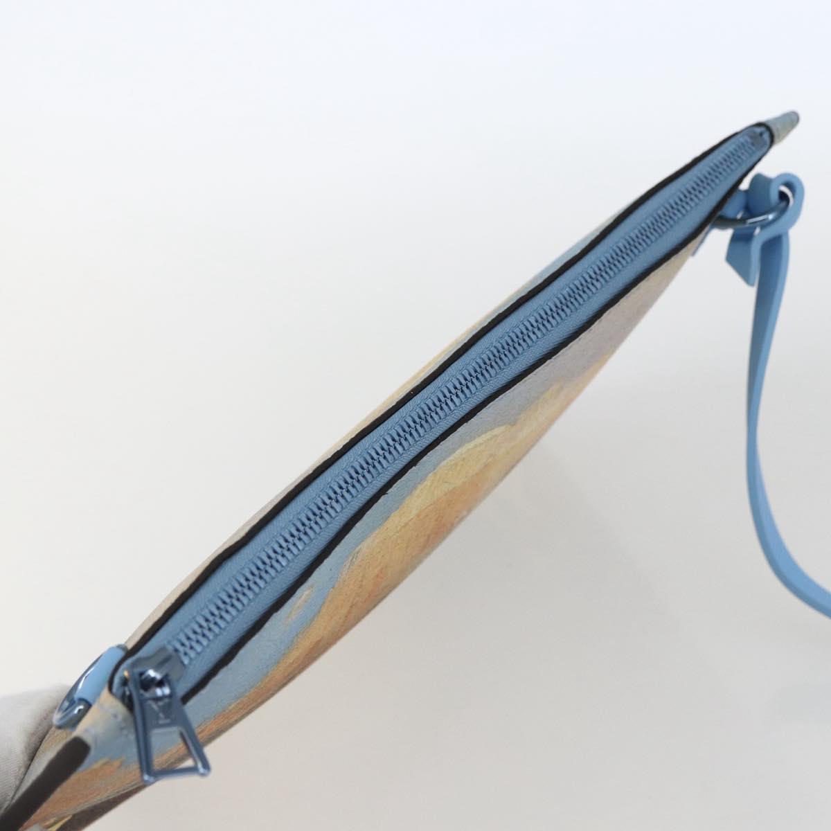 LOUIS VUITTON Masters Collection TURNER Neverfull MM Bag Blue LV Auth 163470SM