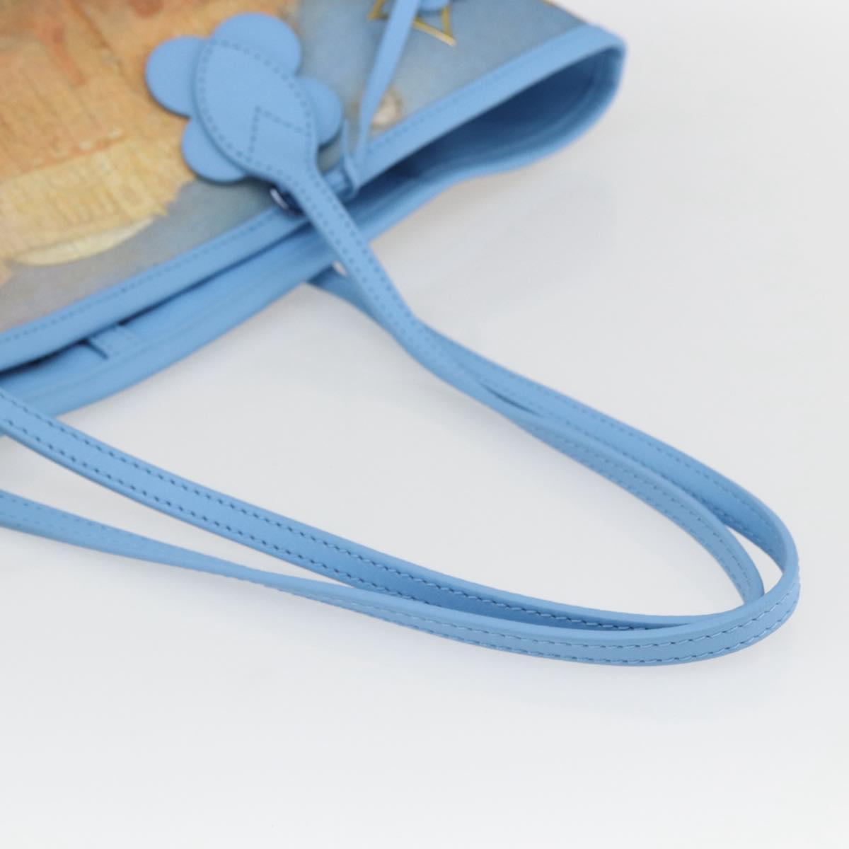 LOUIS VUITTON Masters Collection TURNER Neverfull MM Bag Blue LV Auth 163470SM