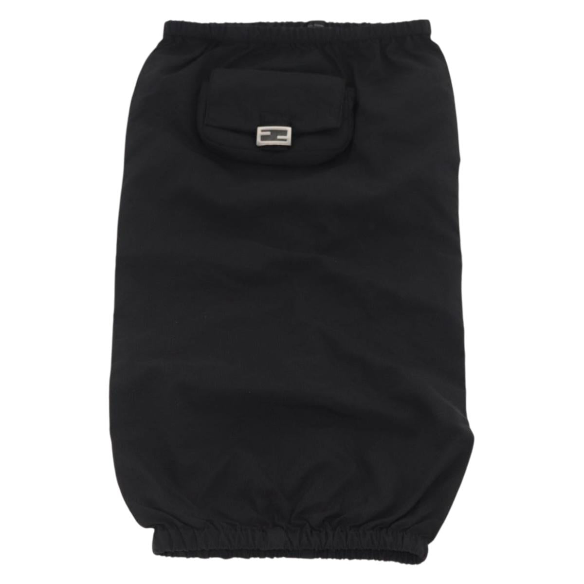 FENDI Leg Warmers Nylon Black Auth 163473V