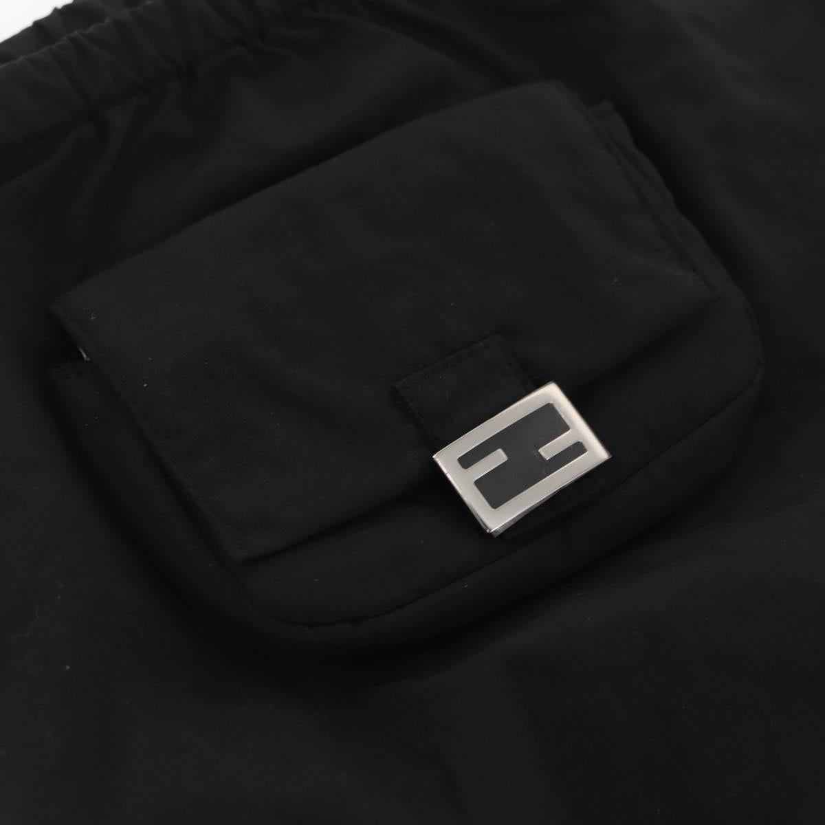 FENDI Leg Warmers Nylon Black Auth 163473V