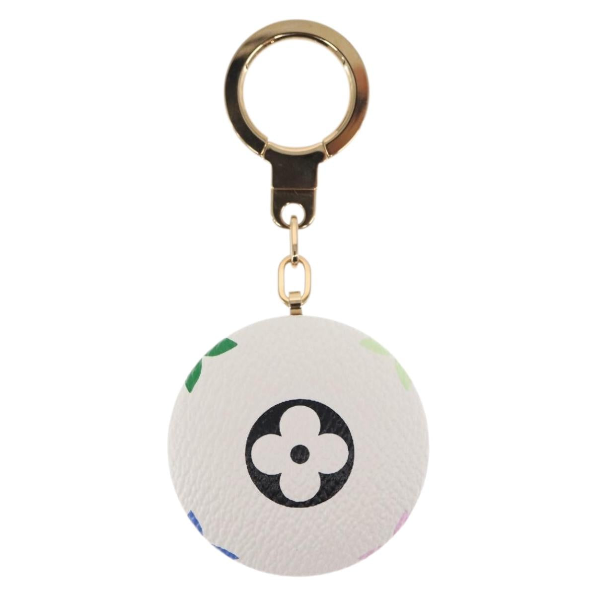 LOUIS VUITTON Monogram Multicolor Astropill Charm White M51911 LV Auth 163476SAV