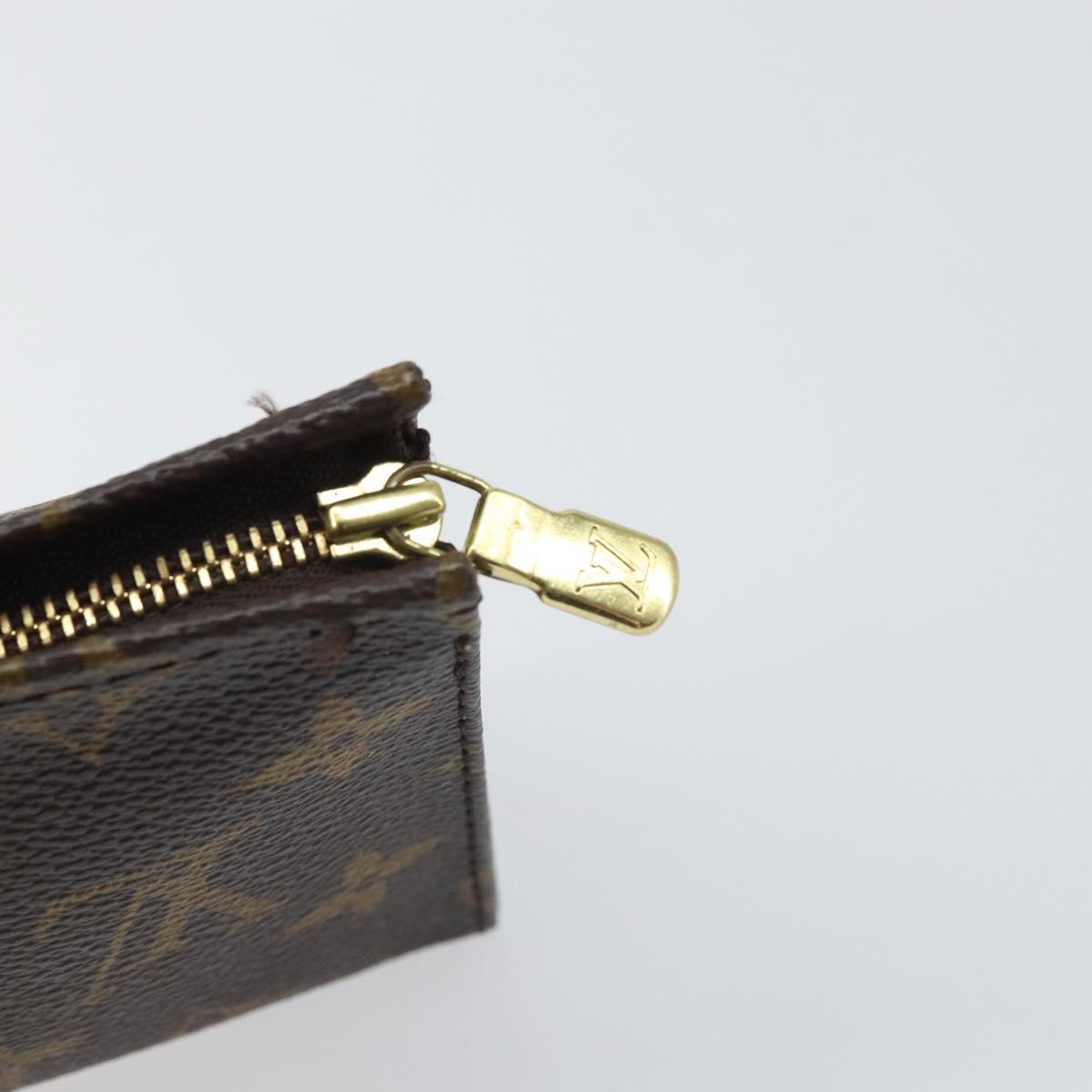 LOUIS VUITTON Monogram Poche Toilette 15 Pouch M47546 LV Auth 163477